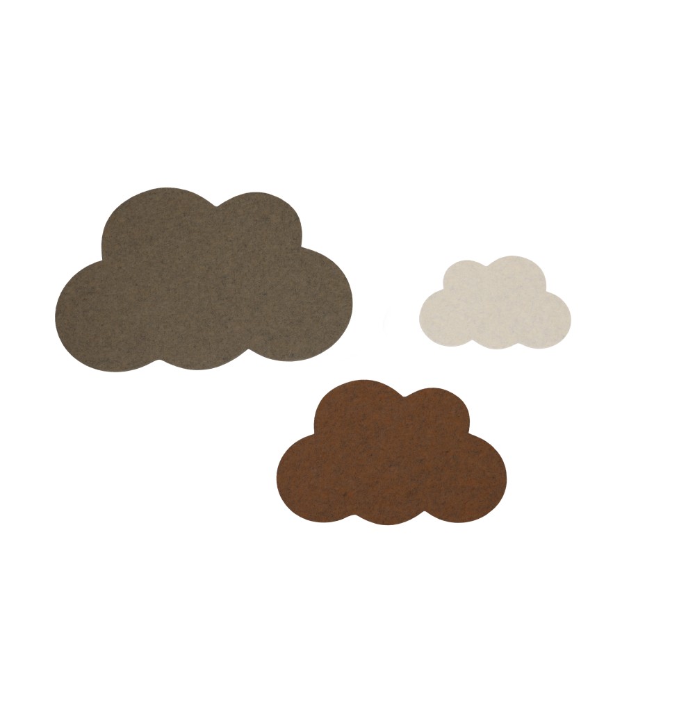 Beau wolken set van 3