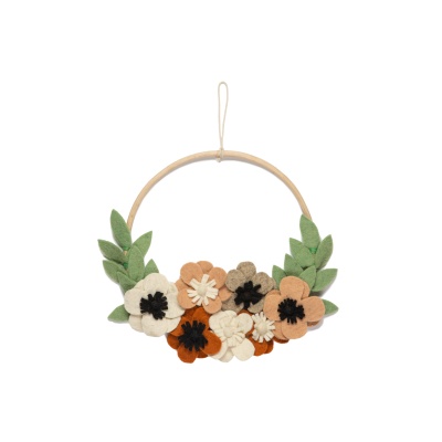 Flower hoop flowers