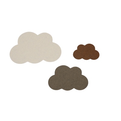 Beau wolken set van 3